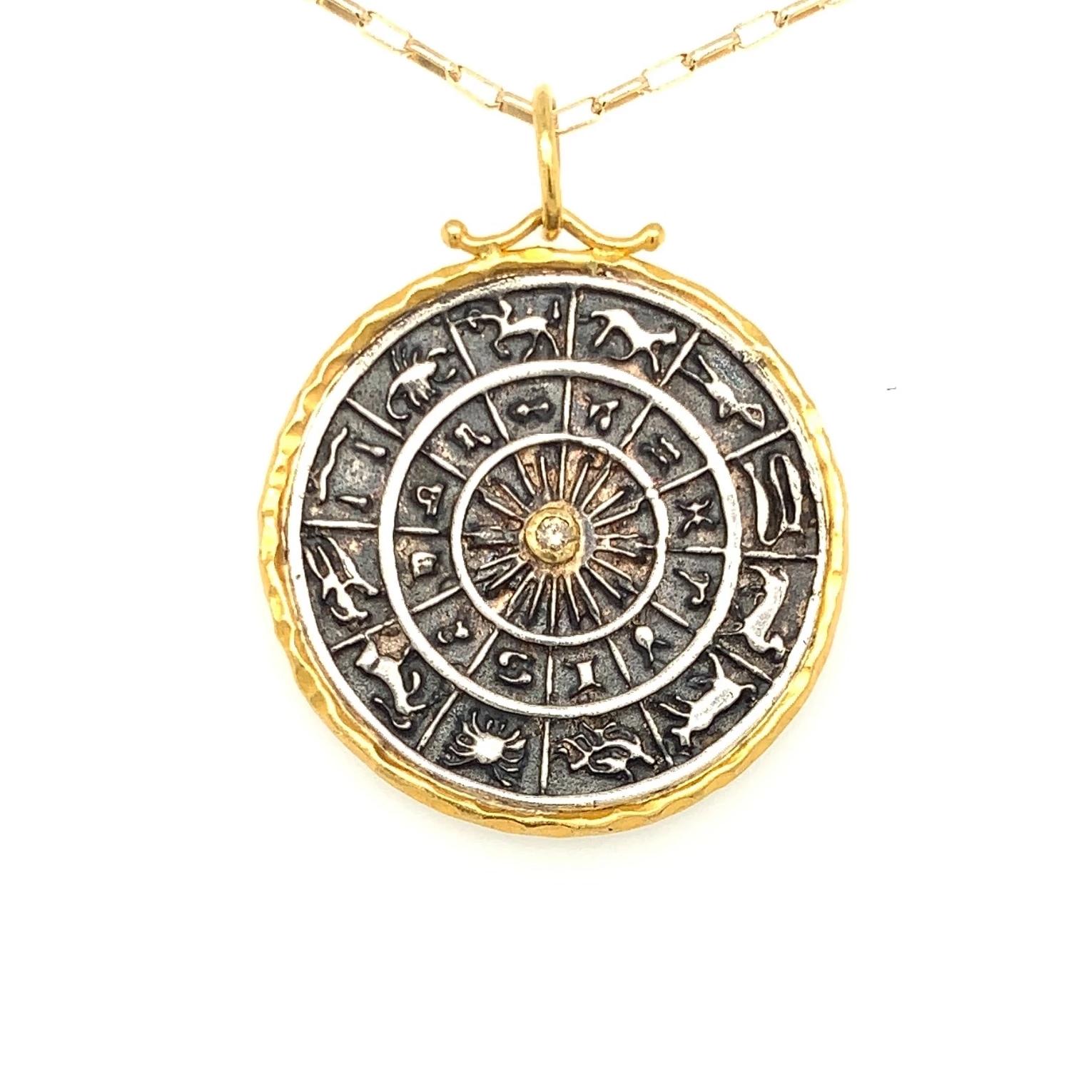 24k Gold Zodiac Pendant - Lexie Jordan Jewelry