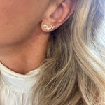 Butterfly Diamond Cluster Earrings - Lexie Jordan Jewelry