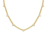 Curb Link Diamond Pear Clusters - Lexie Jordan Jewelry