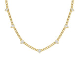 Curb Link Diamond Pear Clusters - Lexie Jordan Jewelry