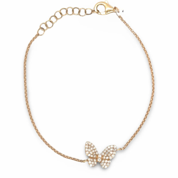 Diamond Butterfly Bracelet - Lexie Jordan Jewelry