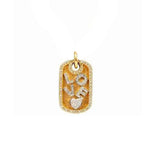 Diamond Dog Tag Necklace - Lexie Jordan Jewelry