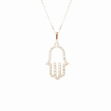 Diamond Hamsa Charm - Lexie Jordan Jewelry