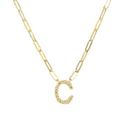 Diamond Initial Necklace - Lexie Jordan Jewelry