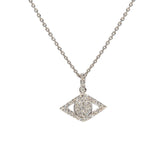 Elegant Evil Eye Charm Necklace | 14K Gold | Micro-Pave Diamonds - Lexie Jordan Jewelry