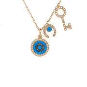 Eye Charm | 14k Gold Diamonds - Lexie Jordan Jewelry