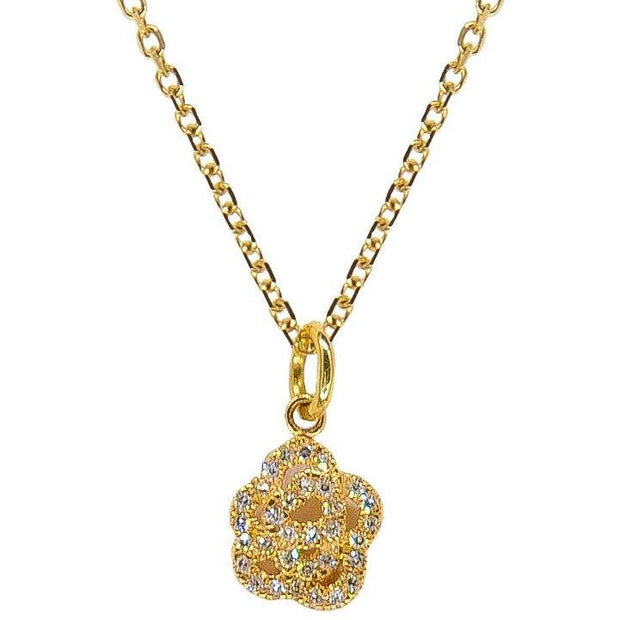 Flower Necklace | 14K Gold | Diamonds - Lexie Jordan Jewelry