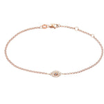 Gold And Diamond Evil Eye Bracelet - Lexie Jordan Jewelry