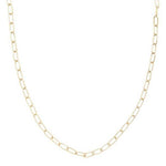 Hand Made Paper Clip Link 14k Gold Necklace - Lexie Jordan Jewelry