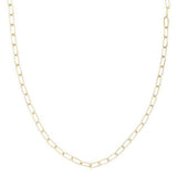 Hand Made Paper Clip Link 14k Gold Necklace - Lexie Jordan Jewelry