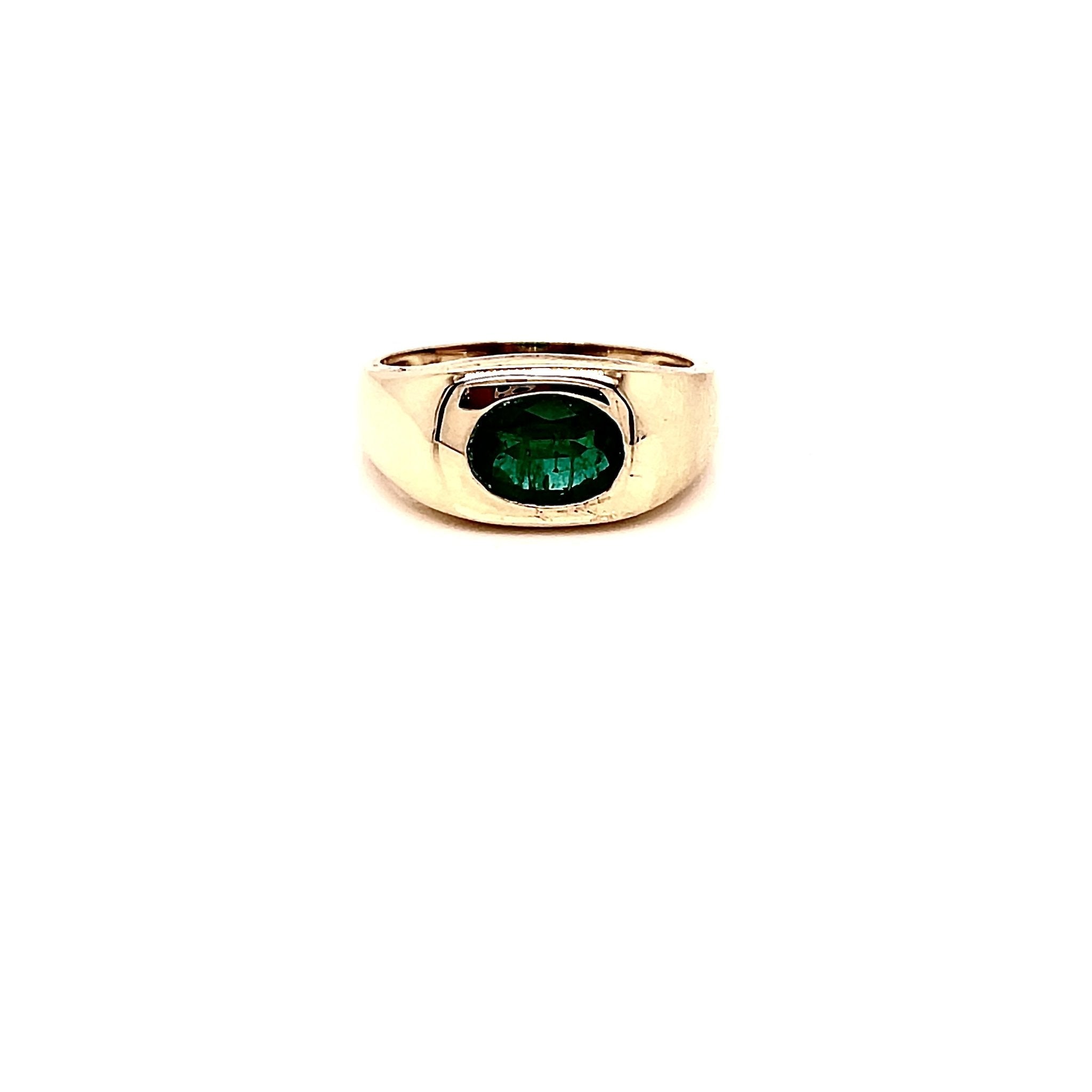 Oval Emerald Dome Ring - Lexie Jordan Jewelry
