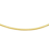 14K 3mm Classic Omega with Box Lock - Lexie Jordan Jewelry