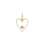 14K Enamel Mini Heart Necklace - Lexie Jordan Jewelry