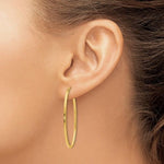 14k Gold Large Oval Hoop Earring - Lexie Jordan Jewelry