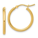 14k Medium Gold Hoop Earrings - Lexie Jordan Jewelry