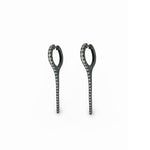 14K Rhodium Spike Earrings - Lexie Jordan Jewelry