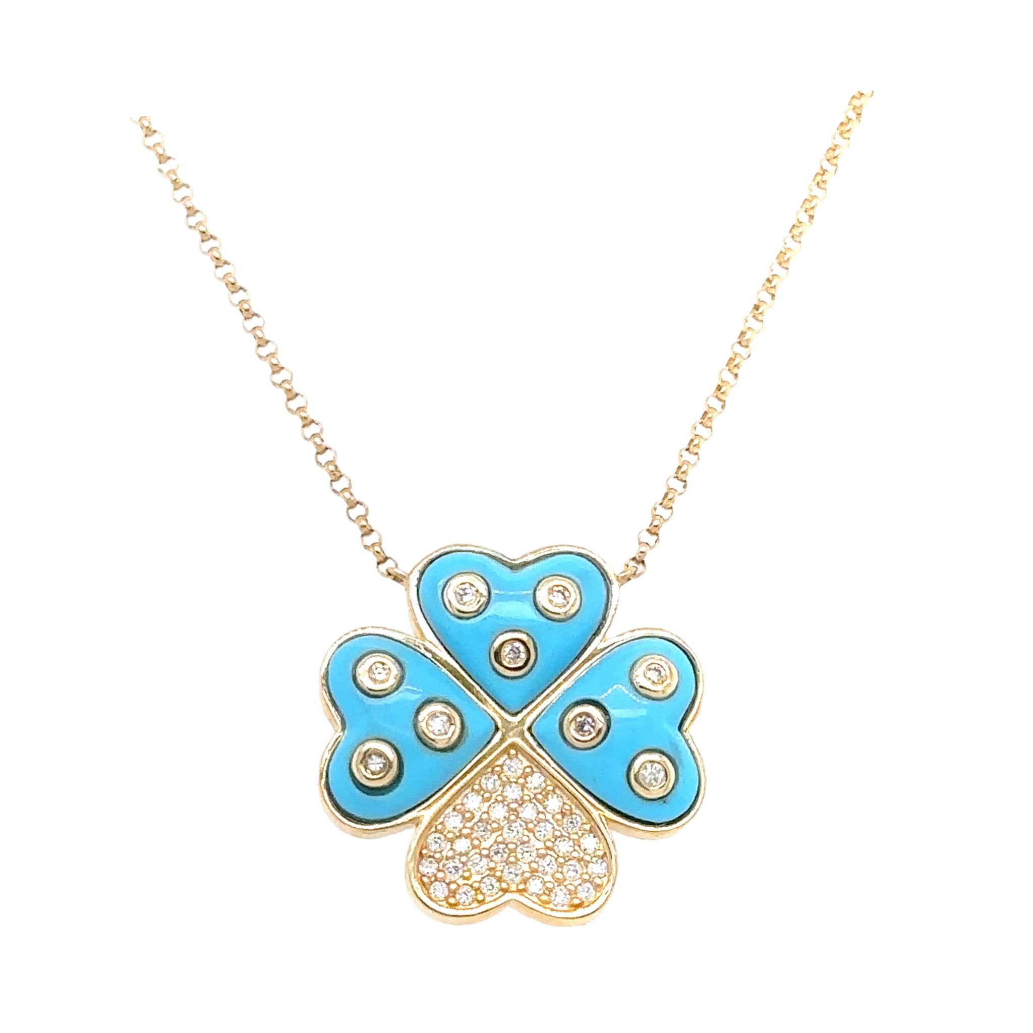 Clover DImond Necklace - Lexie Jordan Jewelry