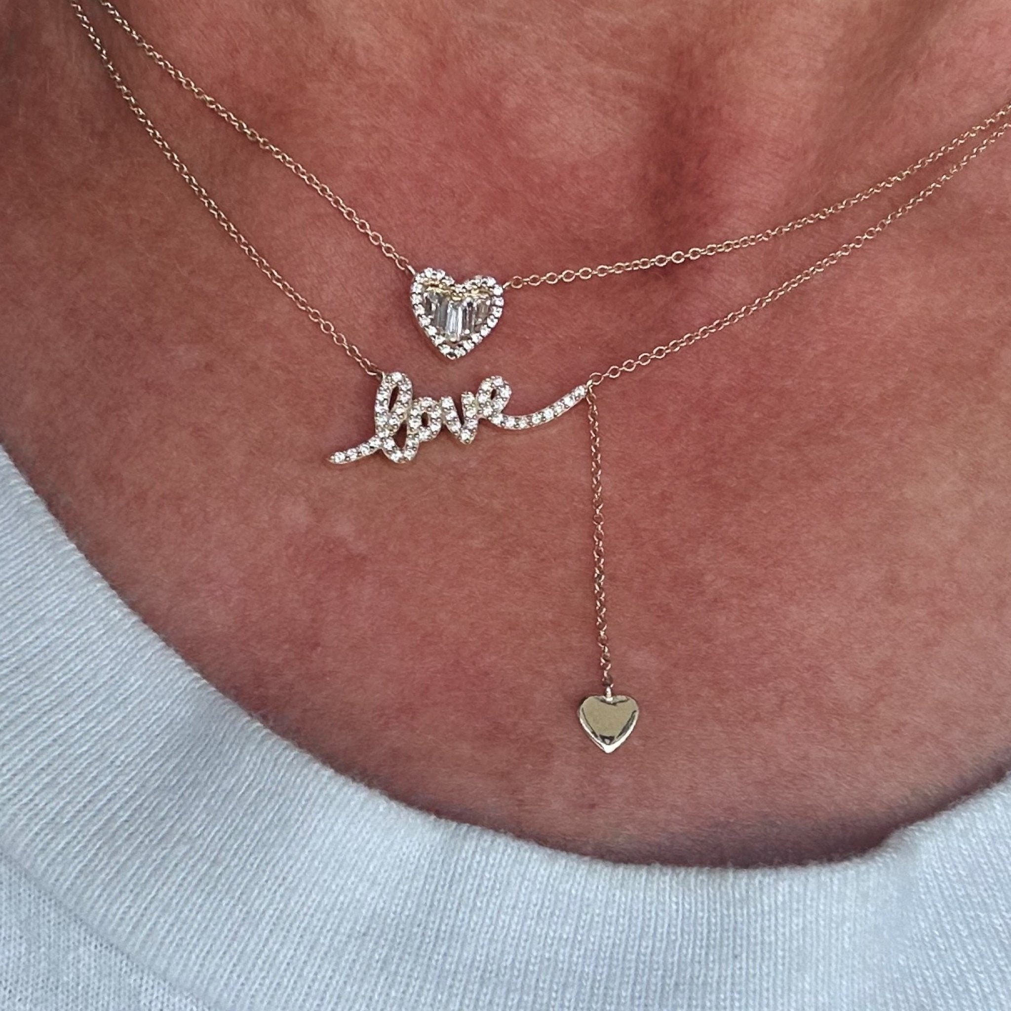 Diamond Love Necklace - Lexie Jordan Jewelry