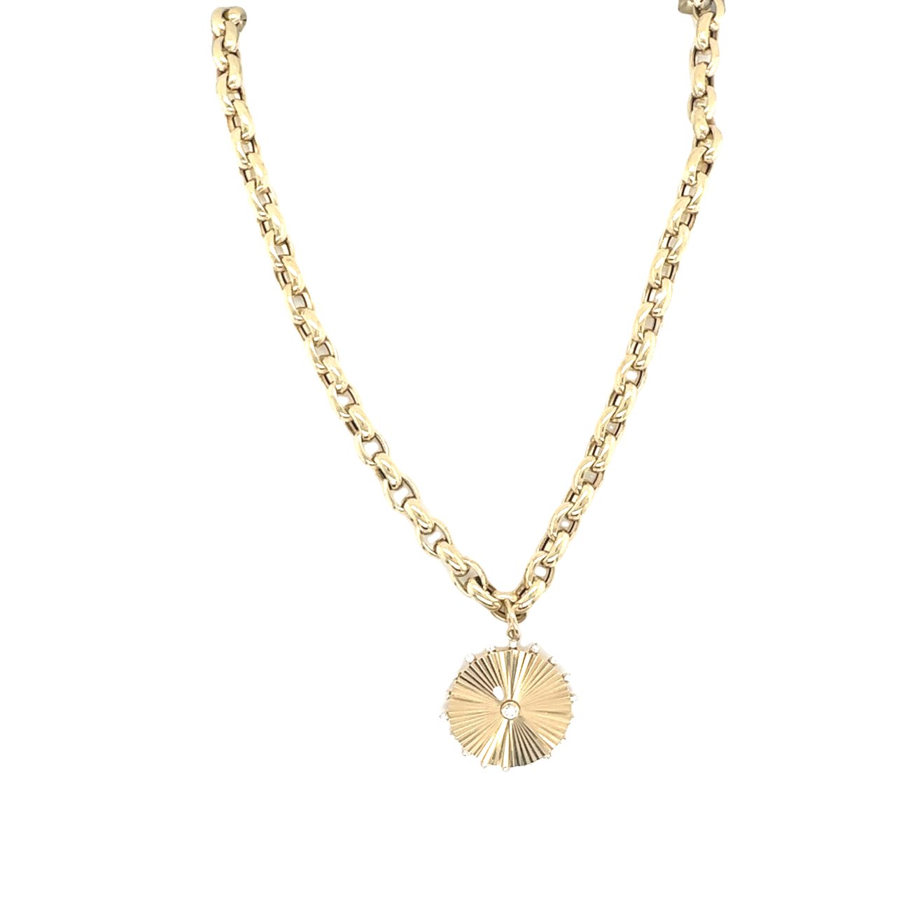 Elegant Gold Pendant with Diamond Accent - Lexie Jordan Jewelry