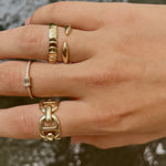 Gold claw ring solid 14K - Lexie Jordan Jewelry