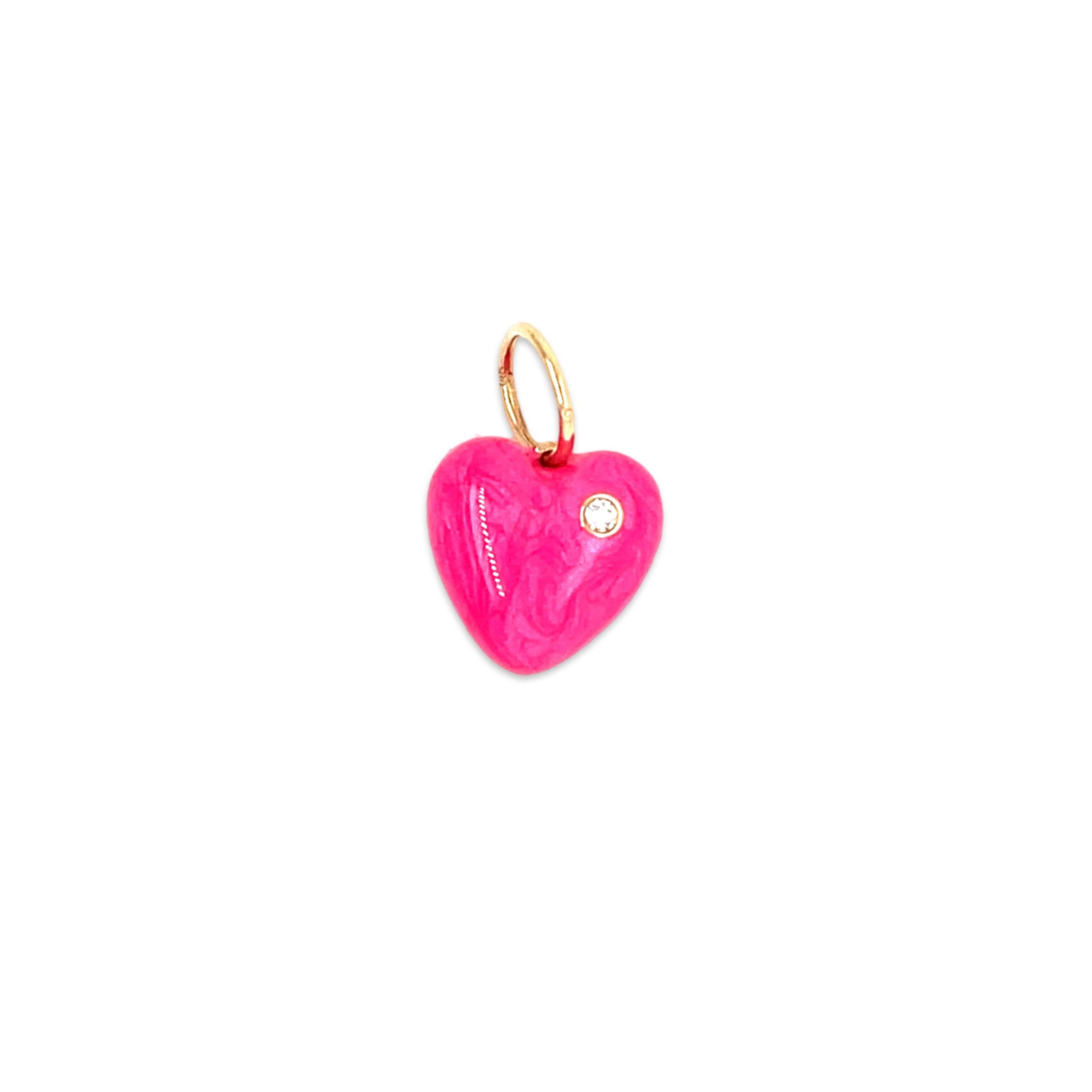 Puffy Heart Charm - Lexie Jordan Jewelry