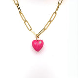 Puffy Heart Charm - Lexie Jordan Jewelry