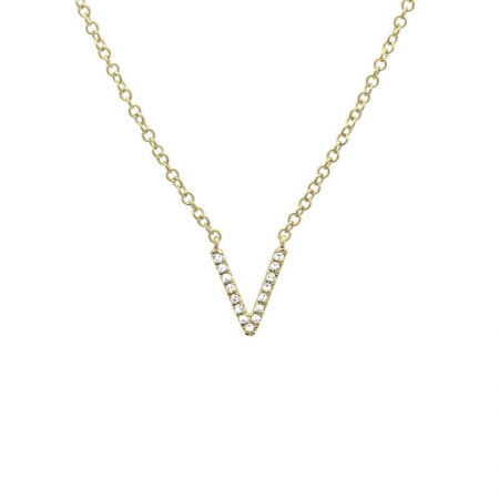 Diamond Initial Necklace