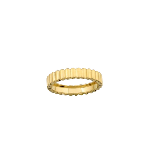 14 gold curvy band - Lexie Jordan Jewelry