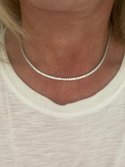 14k Adjustable Tennis Necklace - Lexie Jordan Jewelry