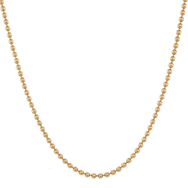 14k Gold Ball Chain - Lexie Jordan Jewelry