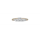 18K Rose Gold Beaded Bracelet| Diamond Chain Link Center - Lexie Jordan Jewelry