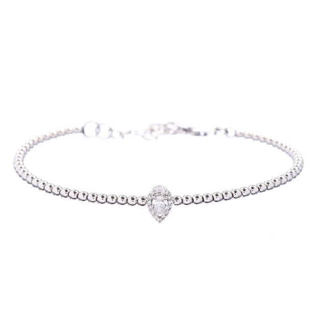 Diamond Pear Bracelet - Lexie Jordan Jewelry
