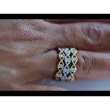 Abstract Evil Eye Stacking Rings | 18K Gold | Diamonds - Lexie Jordan Jewelry