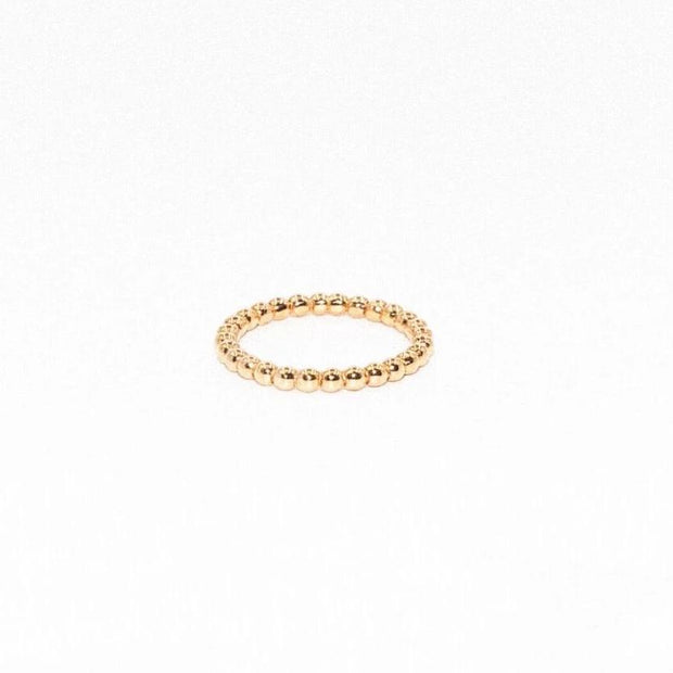 Bead Ring | Stackable Ring | 14K Gold | Fine Details - Lexie Jordan Jewelry