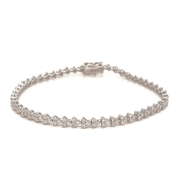 Chevron Tennis Bracelet | 18k - Lexie Jordan Jewelry