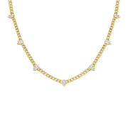 Curb Link Diamond Pear Clusters - Lexie Jordan Jewelry