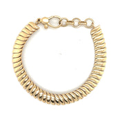 Curvy linked 14k Gold Bracelet - Lexie Jordan Jewelry