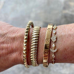 Curvy linked 14k Gold Bracelet - Lexie Jordan Jewelry