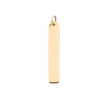 Custom Dog Tag Long and Skinny - Lexie Jordan Jewelry