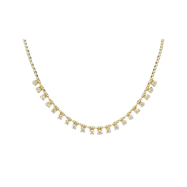 Dangling Diamond Ball Necklace - Lexie Jordan Jewelry