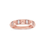 Diamond Baguette Pyramid Band - Lexie Jordan Jewelry