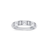 Diamond Baguette Pyramid Band - Lexie Jordan Jewelry