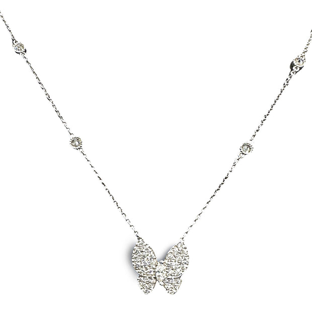 Diamond Butterfly Necklace - Lexie Jordan Jewelry