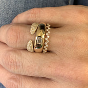 Diamond claw ring 14k gold - Lexie Jordan Jewelry
