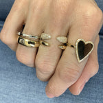 Diamond claw ring 14k gold - Lexie Jordan Jewelry