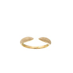 Diamond claw ring 14k gold - Lexie Jordan Jewelry