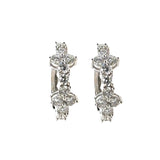 Diamond Cluster Huggies - Lexie Jordan Jewelry