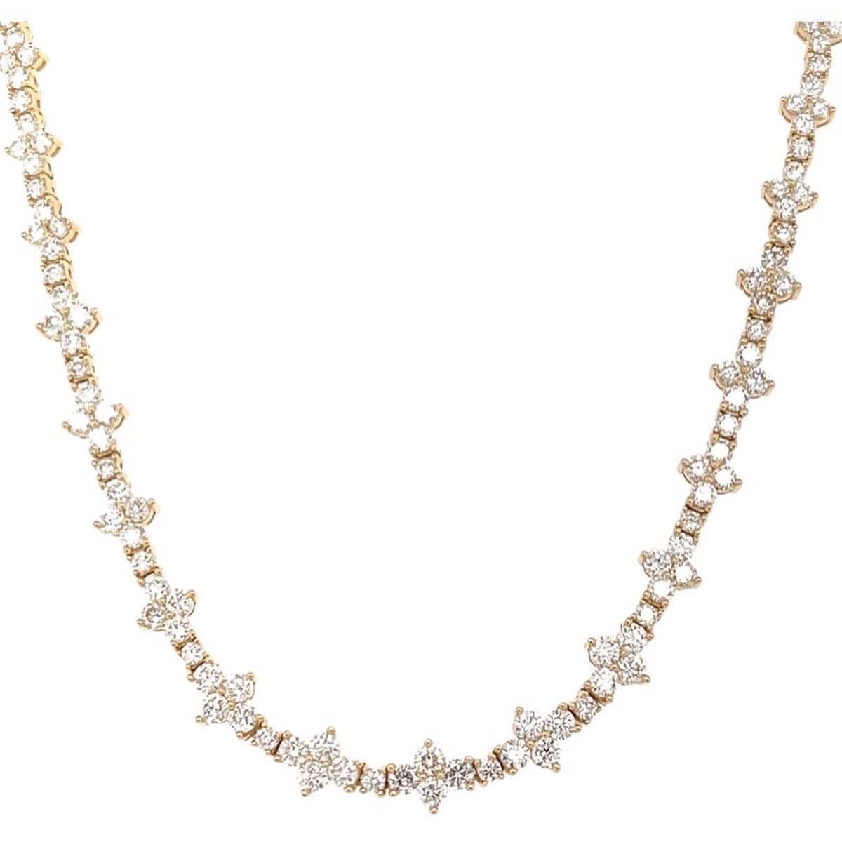 Diamond Cluster Necklace - Lexie Jordan Jewelry
