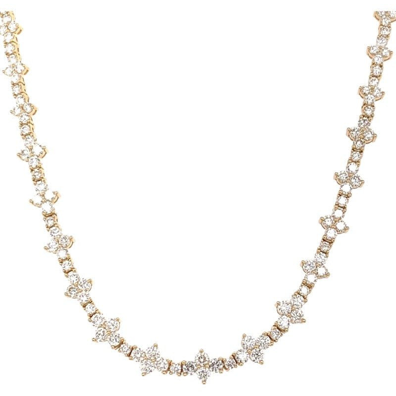 Diamond Cluster Necklace