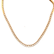 Diamond Half Tennis Necklace - Lexie Jordan Jewelry